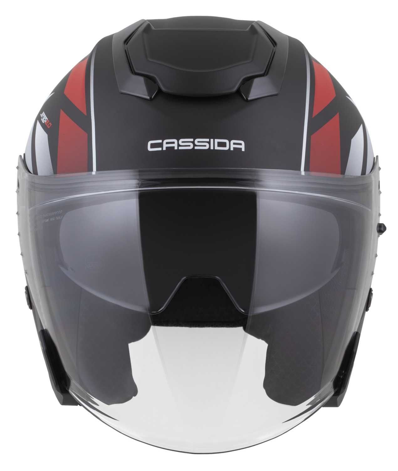 Kask motocyklowy Cassida Jet-Tech szyba antyfog interkom ready XS-XXL