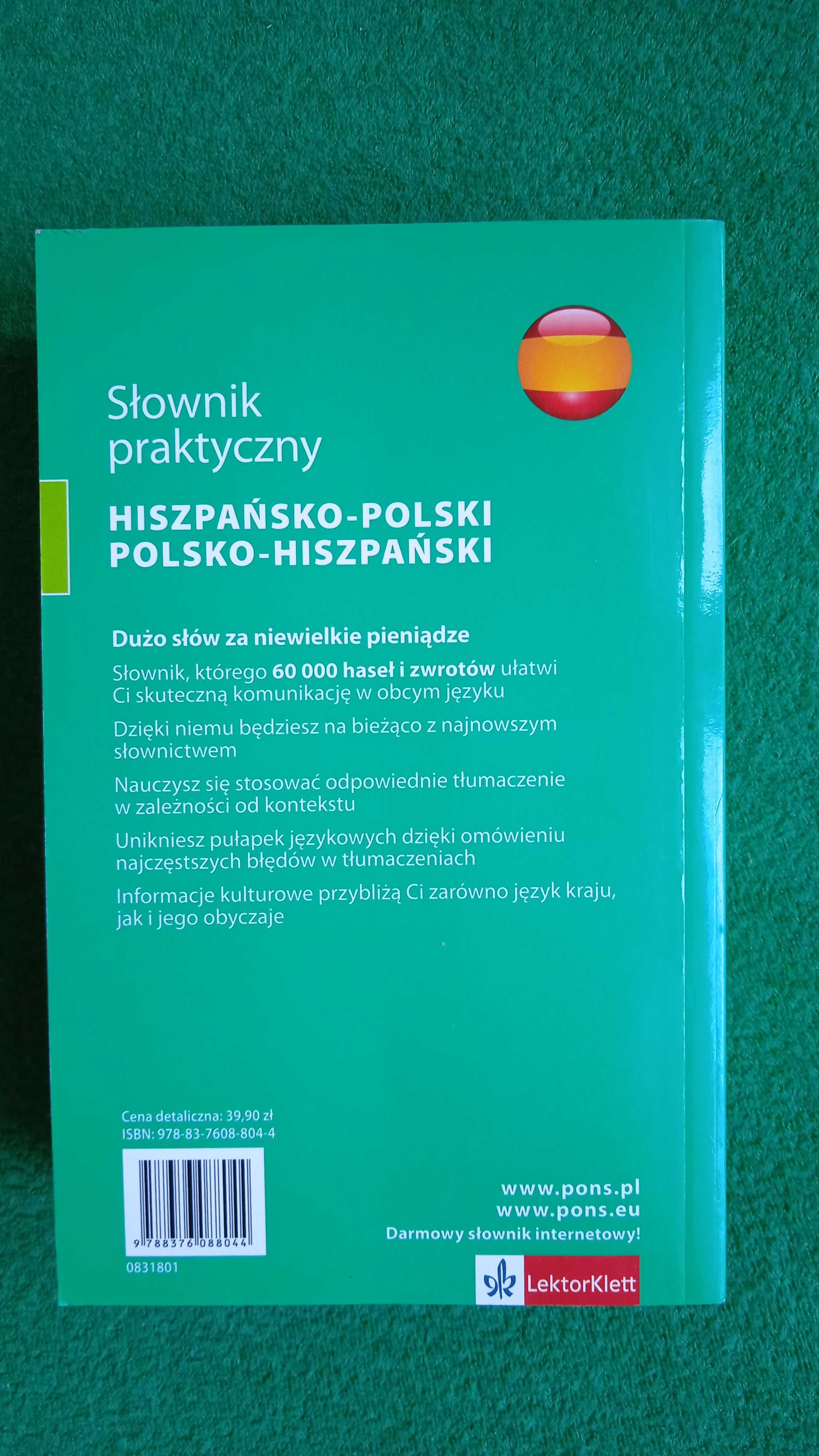 Słownik hiszpańsko polski, polsko hiszpański