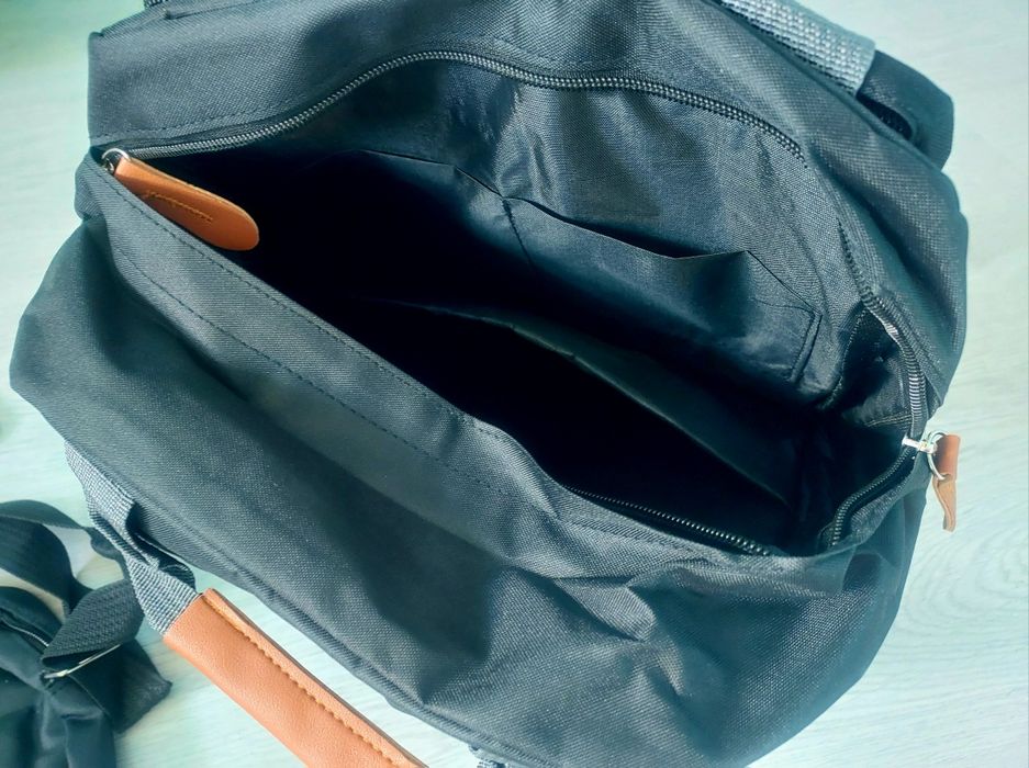 Zestaw podróżny plecak torba nerka kosmetyczka damski męski czarny