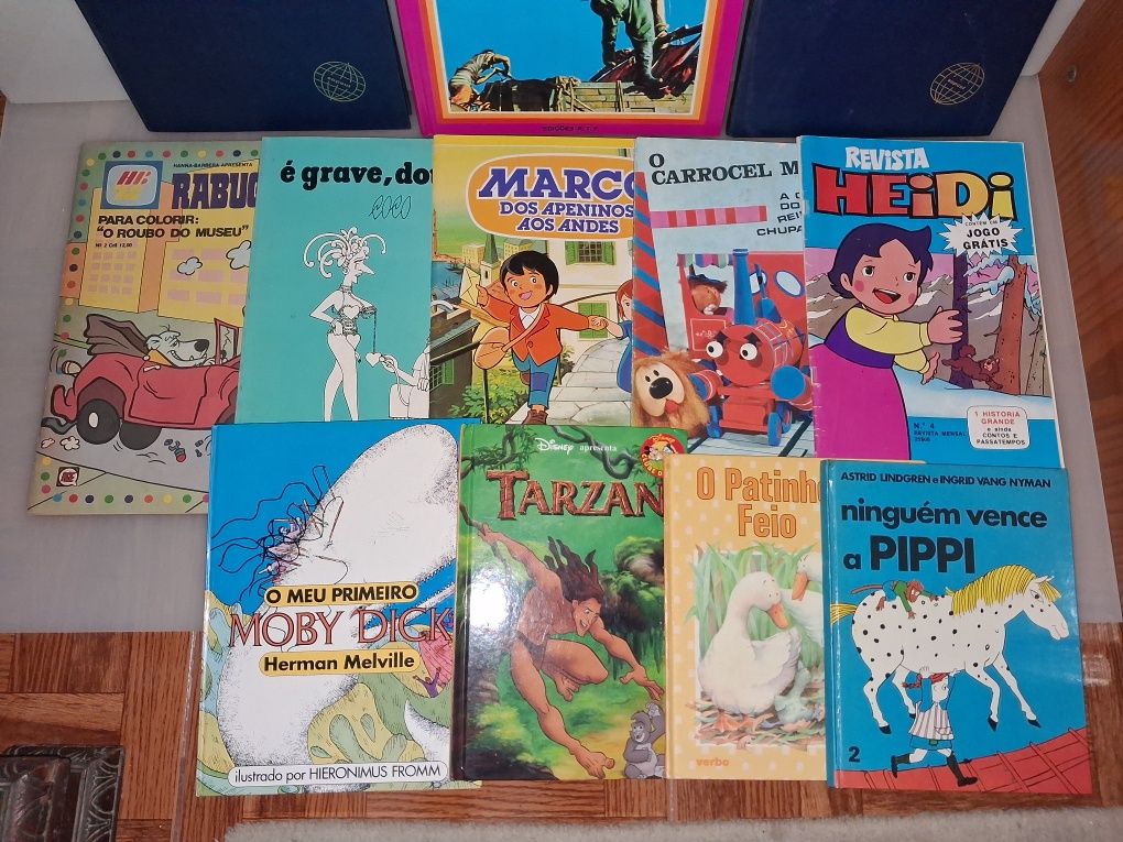 Vários Livros de Banda Desenhada Antigos