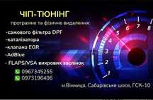 Видалення каталізатора, сажевого фільтра, клапана EGR, Чіп-тюнінг