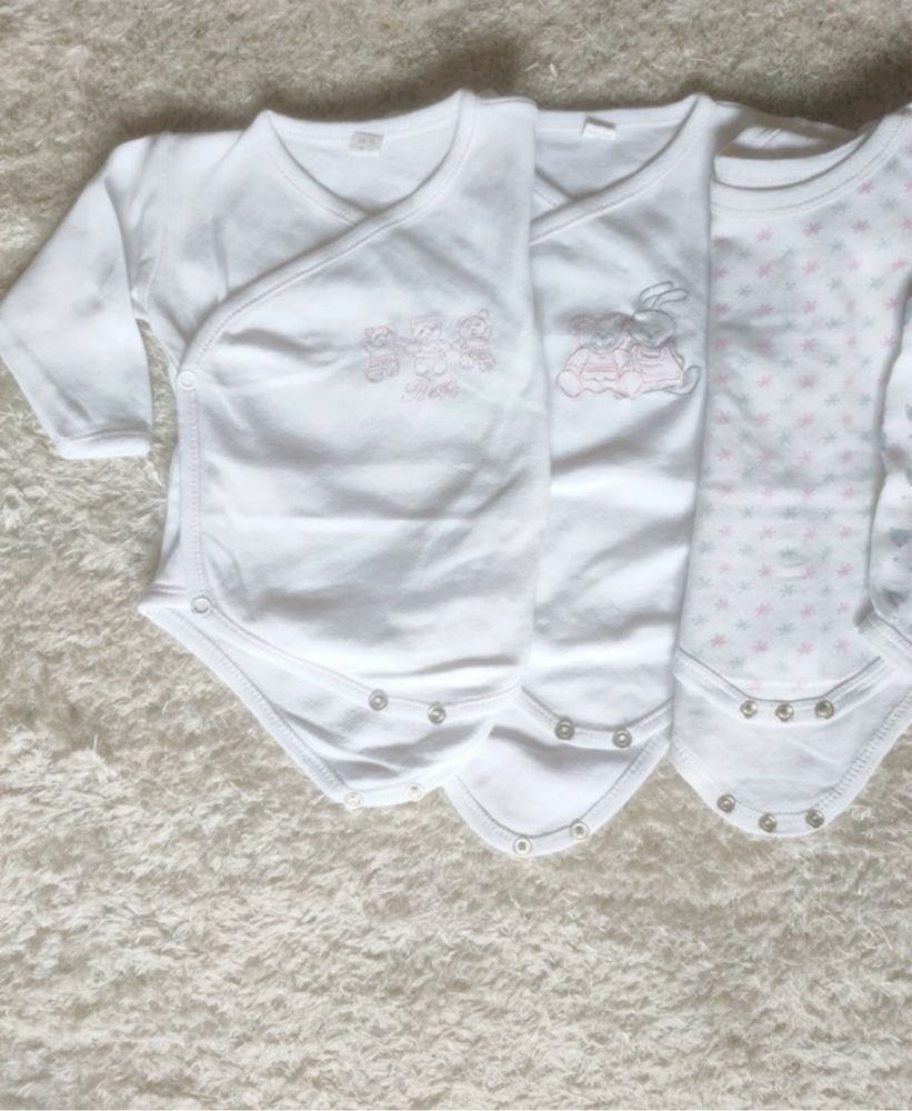 5 bodies menina 3-6 meses