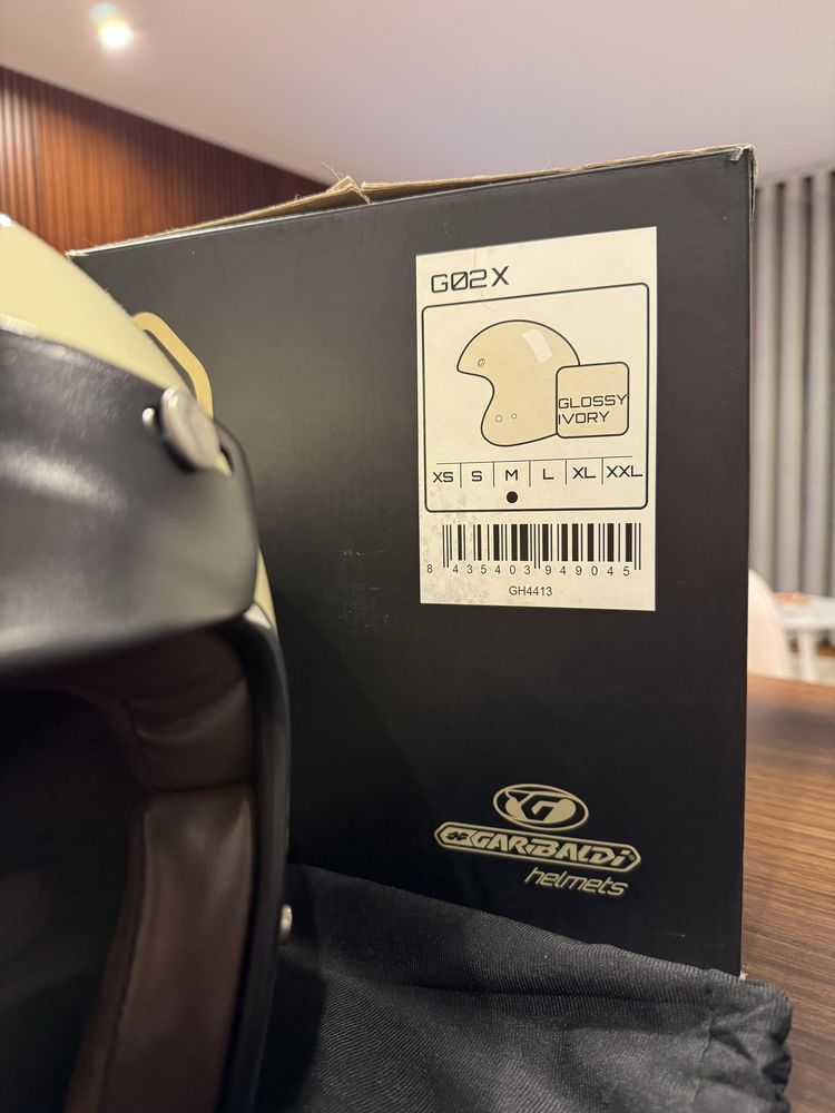VENDO - Capacete aberto vintage (bege)