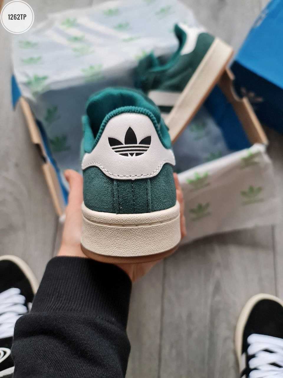 Жіночі кросівки Adidas Campus зелений 1262TP  ТОПОВІ