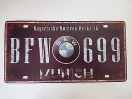 Placa decorativa BMW - Estilo Vintage