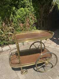 wózek barowy na kółkach vintage
