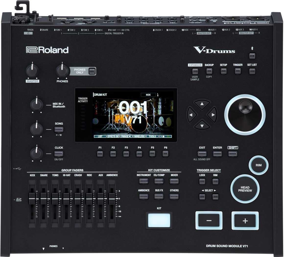 Roland TD713 Perkusja Moduł V71 Sample Akustyczne DW V-Drums TD-50