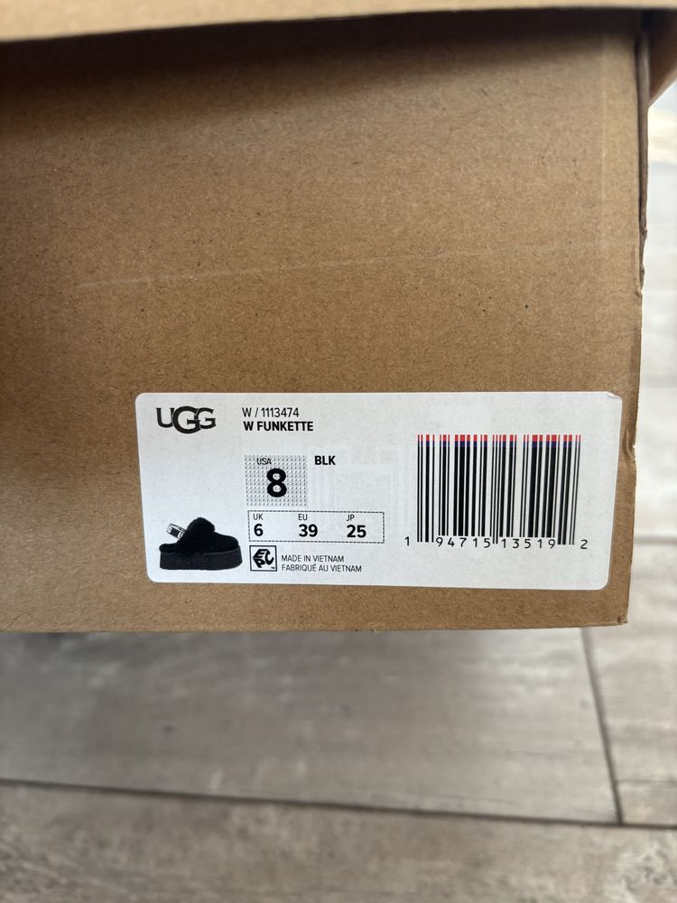 Buty Ugg funkette czarne 39, nowe
