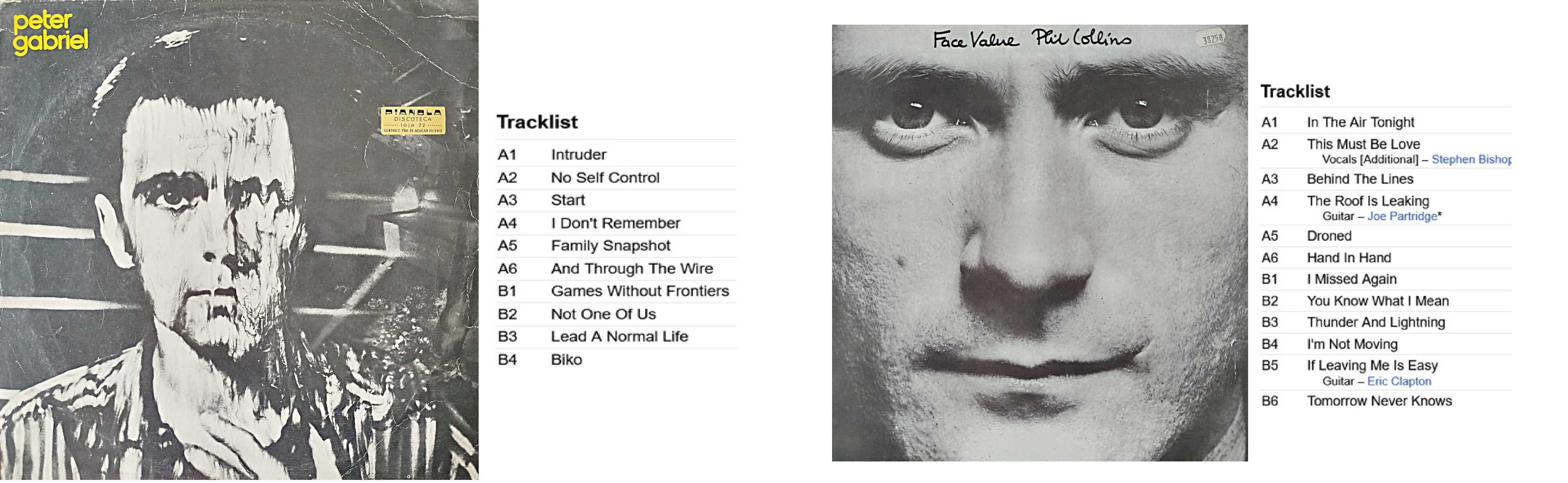 Discos LP Vinil– Genesis, Peter Gabriel Phil Collins