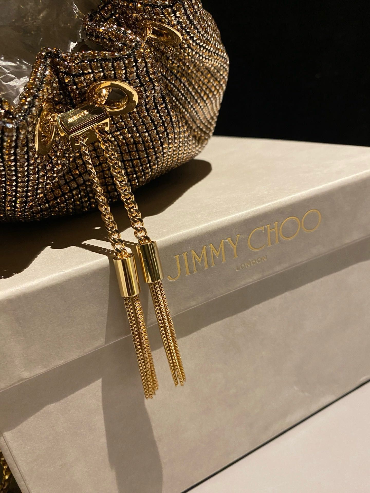 JIMMY CHOO – srebrna torebka
