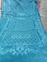Nowe Ręczniki brąz mikrofibra komplet średni i duży Gucci Chanel