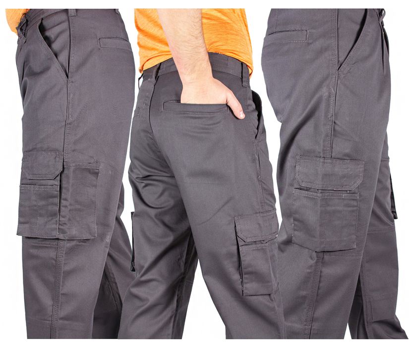 Spodnie Robocze Bhp Ochronne Z Kieszeniami W38 L30.