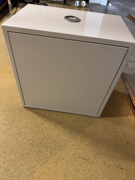 Szafki lakierowane do powieszenia - kostki białe - 3 szt.