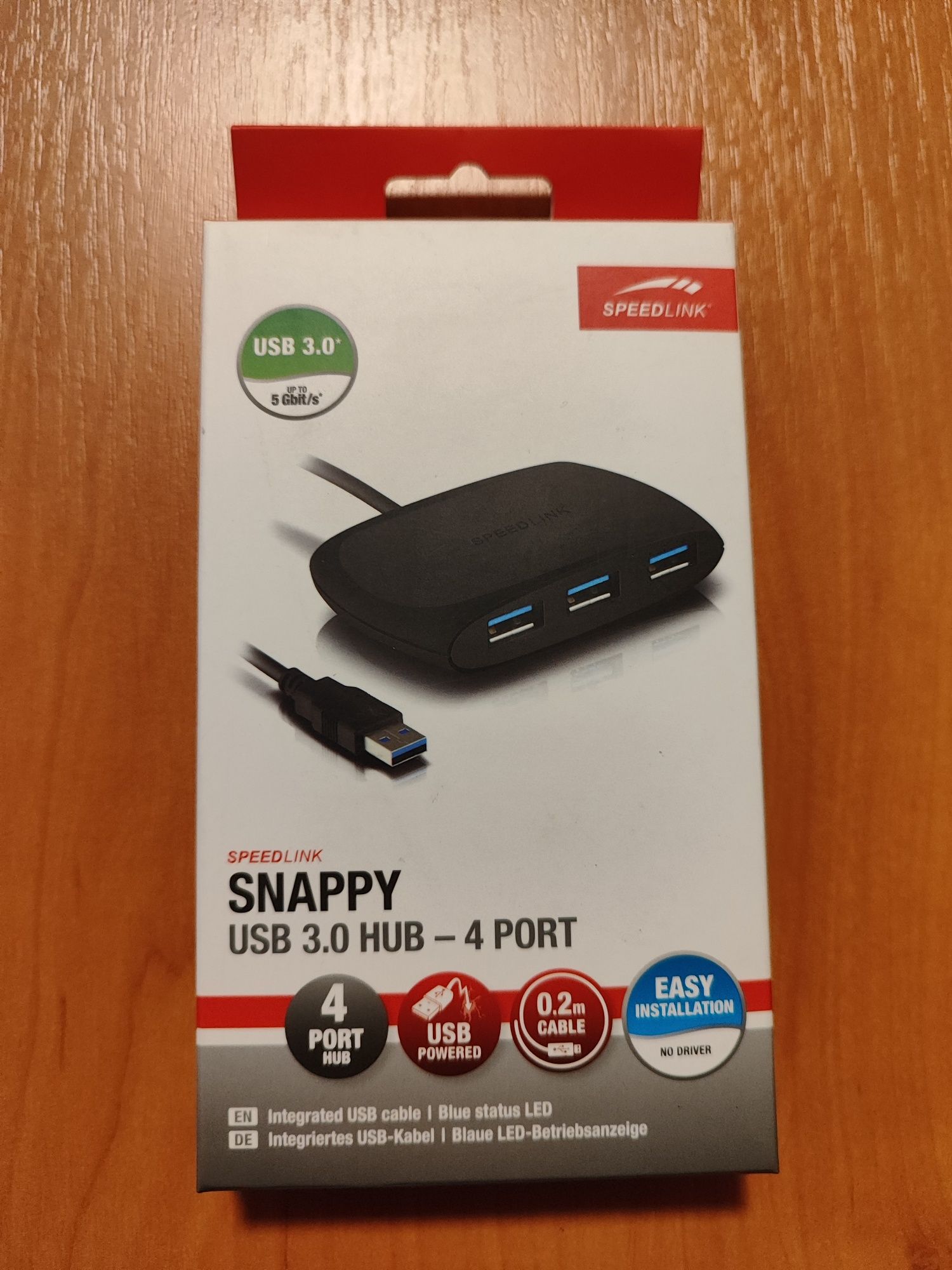 USB-Hub SPEEDLINK Snappy 4-Port USB 3.0 (SL-140104-BK).