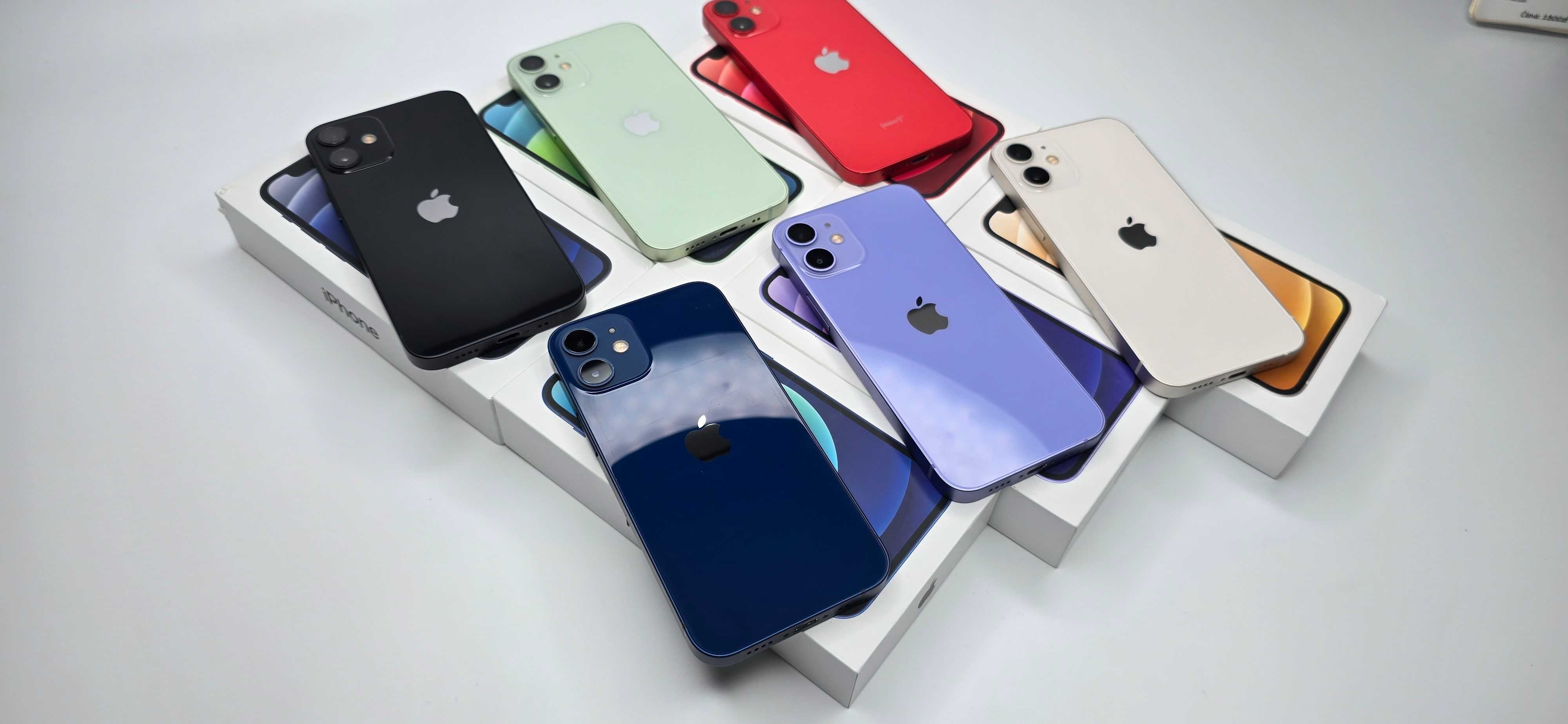 iPhone 12 mini 256gb komplet, gwarancja, sklep, 6 kolorów