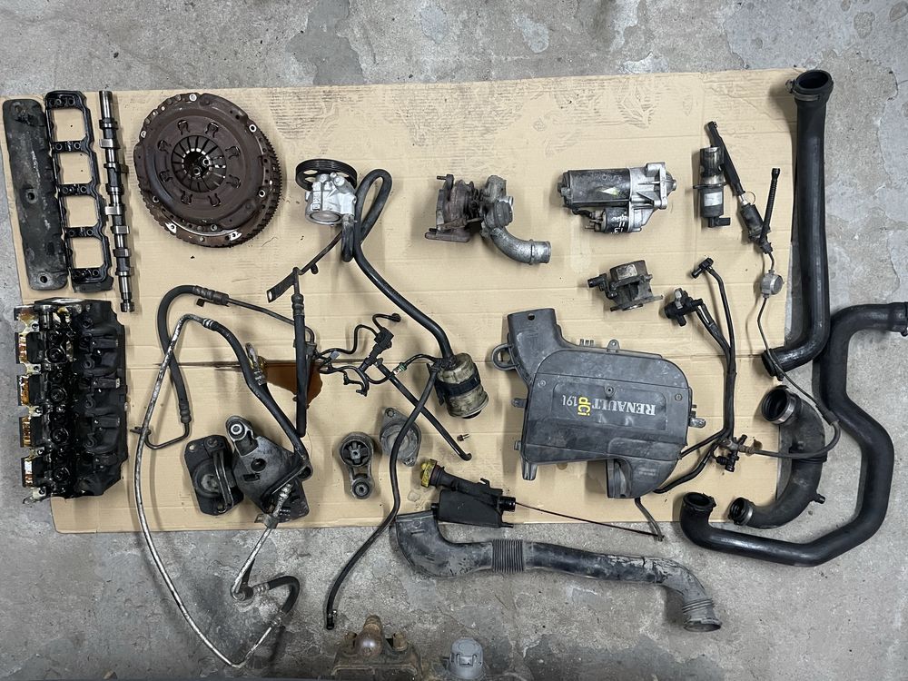 Rozrusznik Alternator Trafic 1.9dci Rura dolot wąż intercoolera