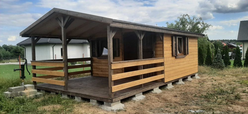domek drewniany letniskowy Marian28m2 MONTAŻ, DOJAZD GRATIS NA TEN ROK