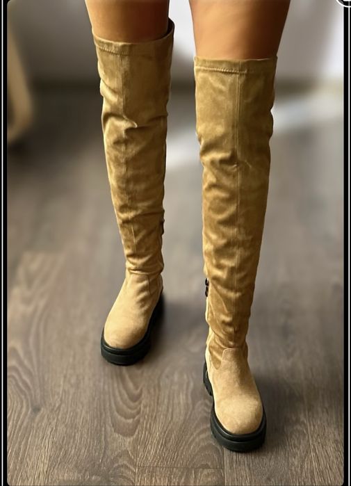 Ботфорди /чоботи замша р36-37 аналог Marc Fisher