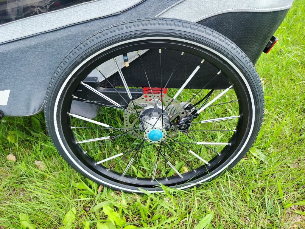 Qeridoo Kidgoo 1 Przyczepka rowerowa wysyłka riksza hamulce tarczowe