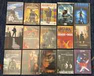 coleção de filmes em DVD