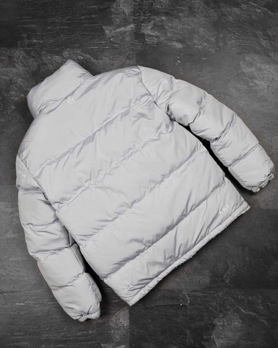 !Двосторонній! Пуховик Nike Nocta Grey White XS S M L XL XXL куртка