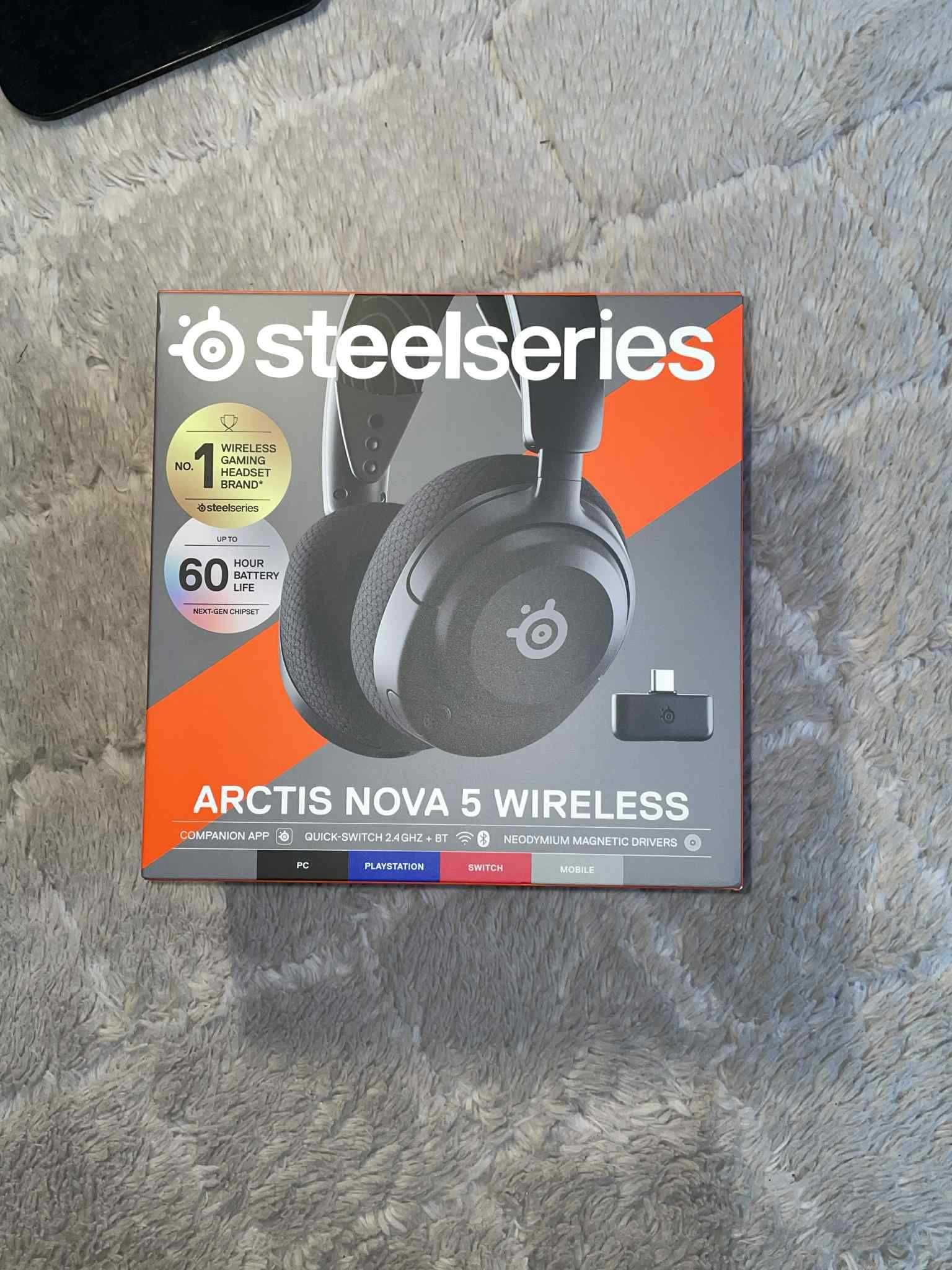 NOWE STEELSERIES Arctis Nova 5 Wireless, Słuchawki Nauszne
