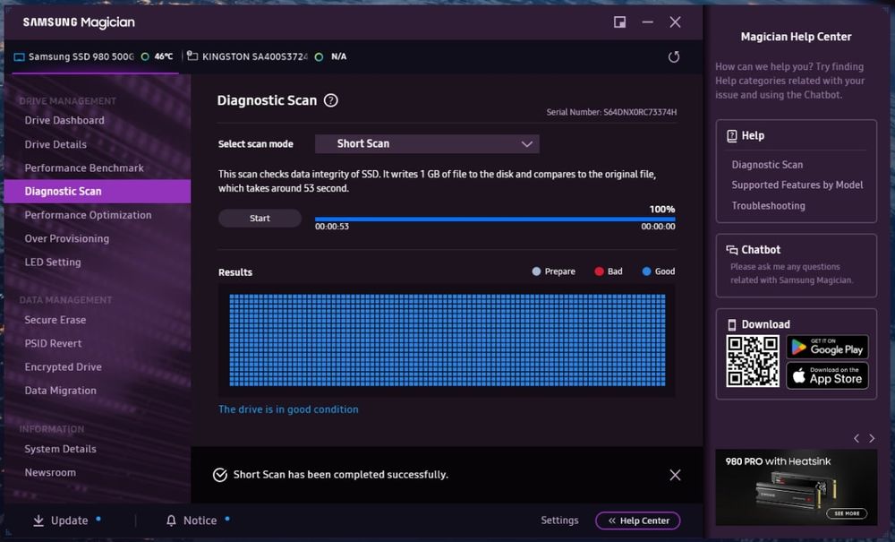 SSD Samsung 980 NVMe M2 500 GB