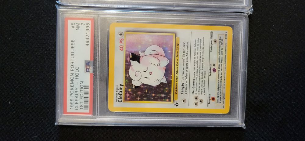 Graded slabs base set venusuar blastoise clefairy psa 7