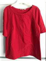 Nowa elegancka czerwona bluzka do biura, r. 36, Quiosque