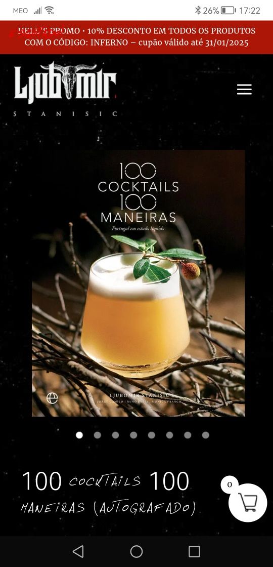 Livro 100 maneiras 100 cocktails