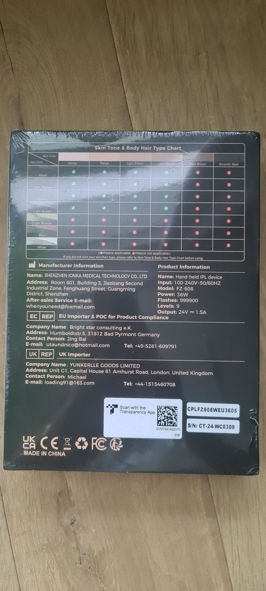 Depilator laserowy IPL