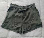Szorty krótkie spodenki khaki damskie 40 paperbag