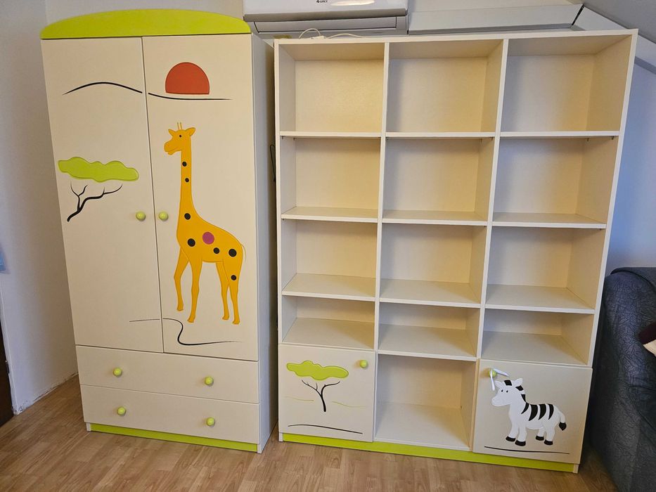 Zestaw dziecięcy Meblik - Szafa oraz Regał