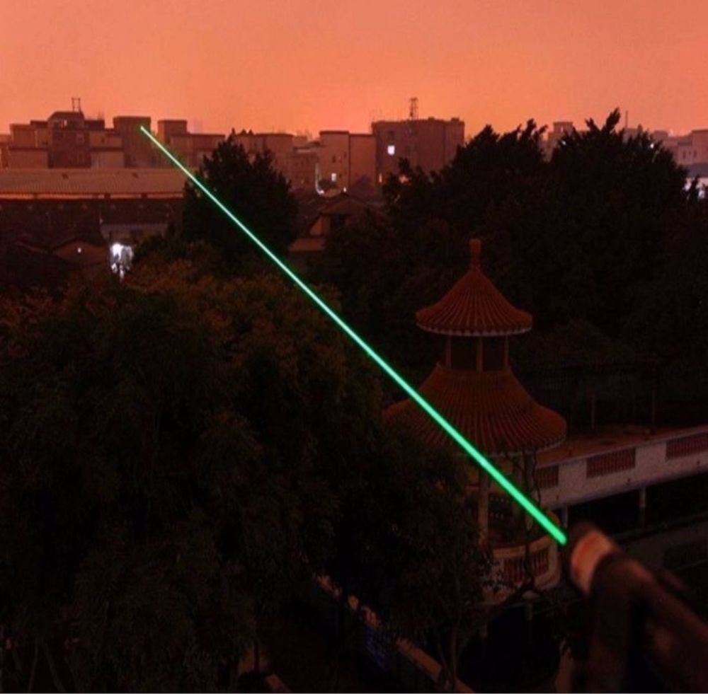 Ponteiro laser verde longo alcance com 1000mW