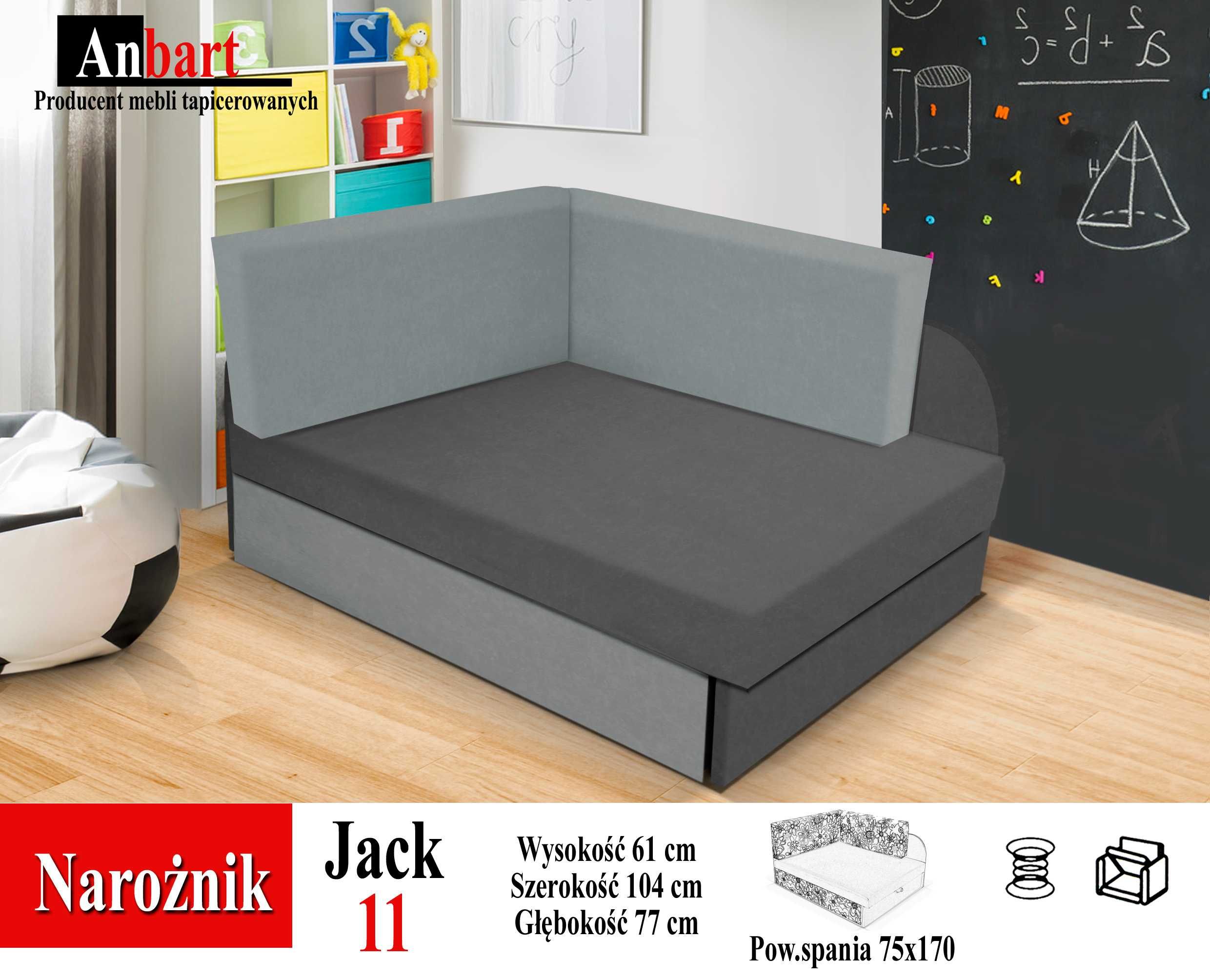 Narożnik DZIECIĘCY Kubuś Sofa Rozkładana Funkcja spania Dostawa