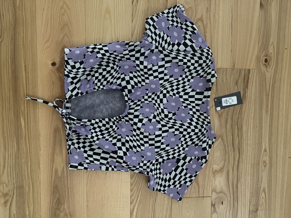 Bluzka crop top S z printem