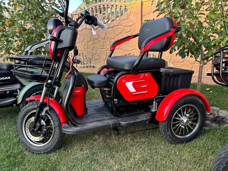 Трицикол CORCO《LOGAN 》Двигун 1000W Батарея 72V-23Ah