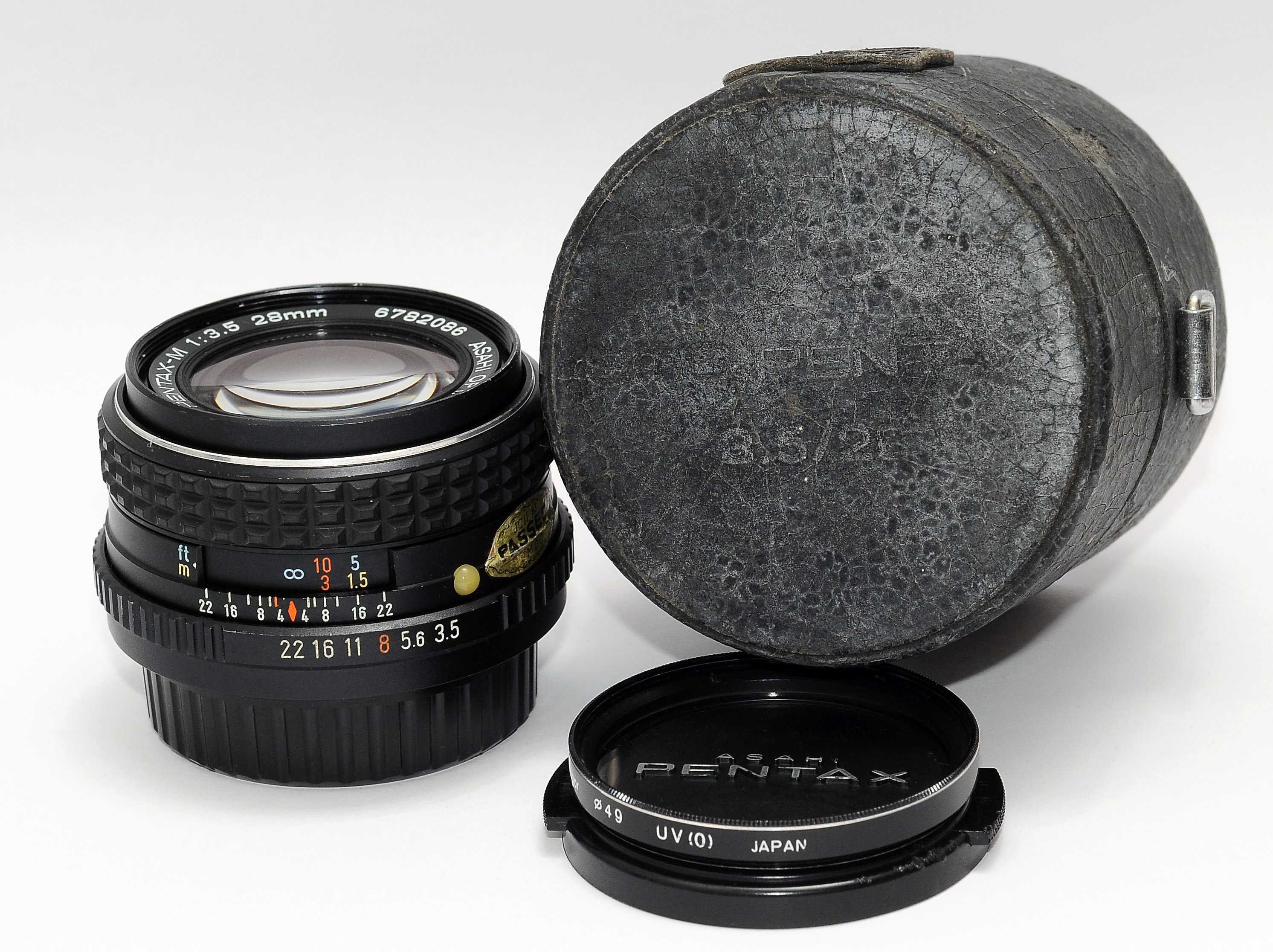 PENTAX-M 28mm F/3.5 Lens Объектив Пентакс Фильтр Filter
