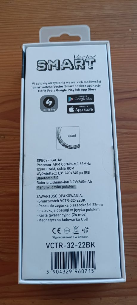 Smartwatch Vector Smart VCTR-32-22BK