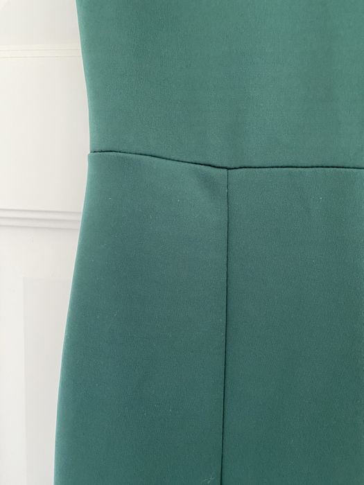 Sukienka rybka na wesele koktajlowa butelkowa zieleń M