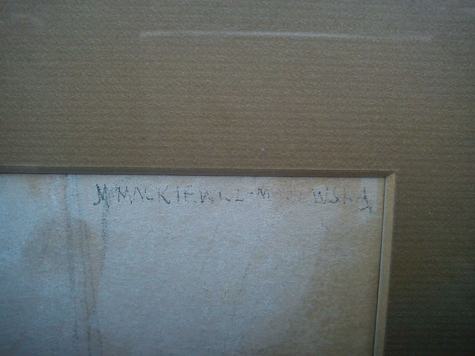 Akwarela sygn. Maria Mackiewicz temat włoski