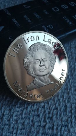 Duży Medal lustrzany Margaret Thatcher