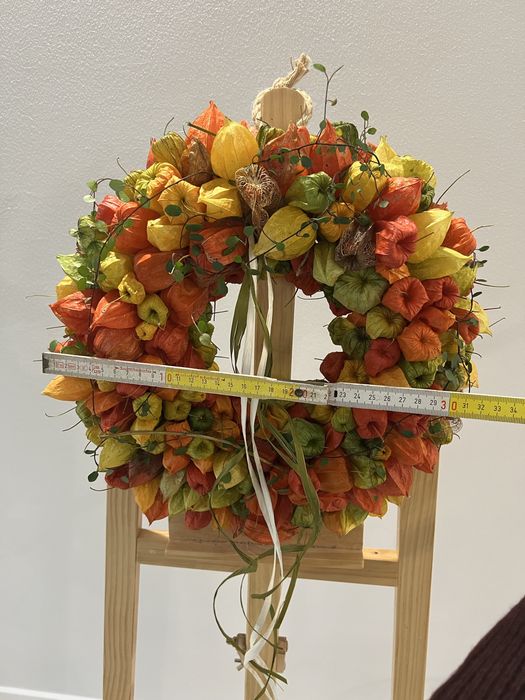 Wianek jesienny naturalny z miechunki