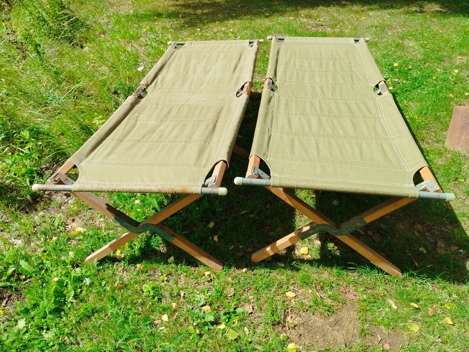 Łóżko polowe drewniane (Kanadyjka)