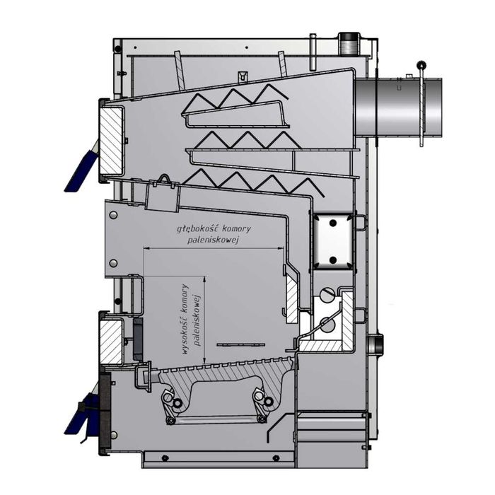 Kocioł zgazowujący drewno Zębiec Wenus Wood 14 kW