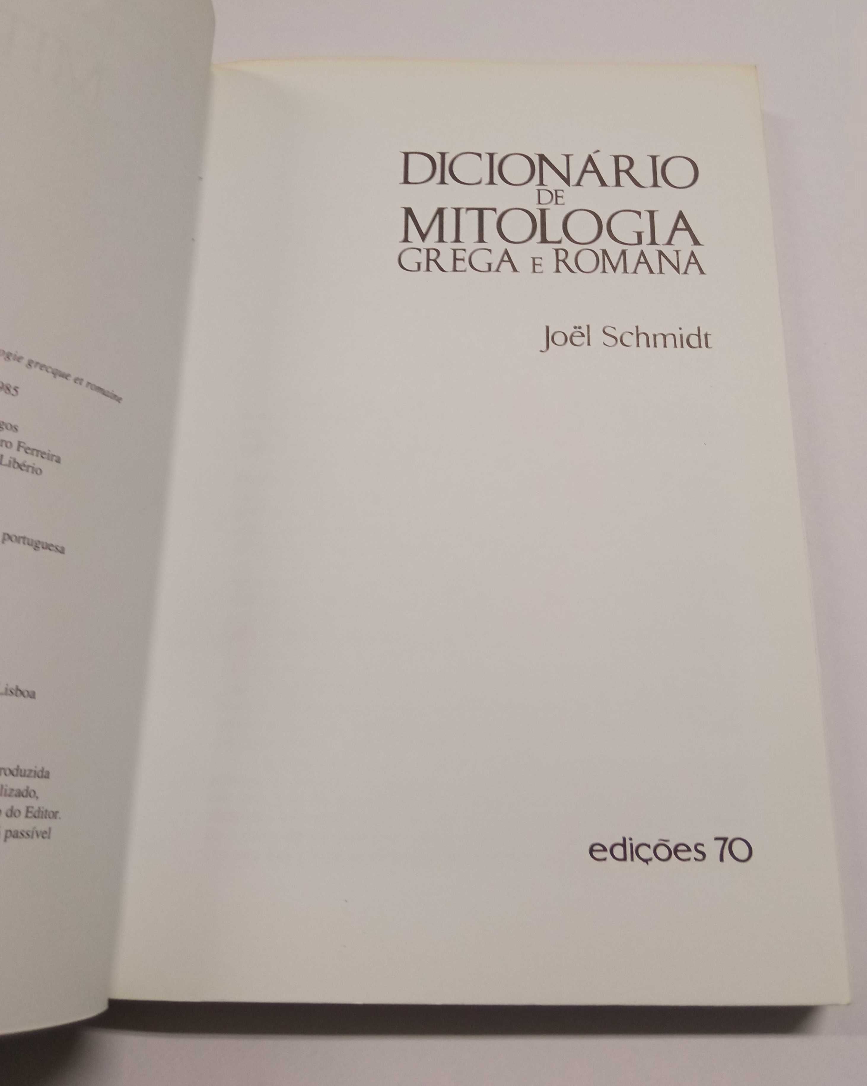 Dicionário de mitologia Grega e Romana, de Joël Schmidt