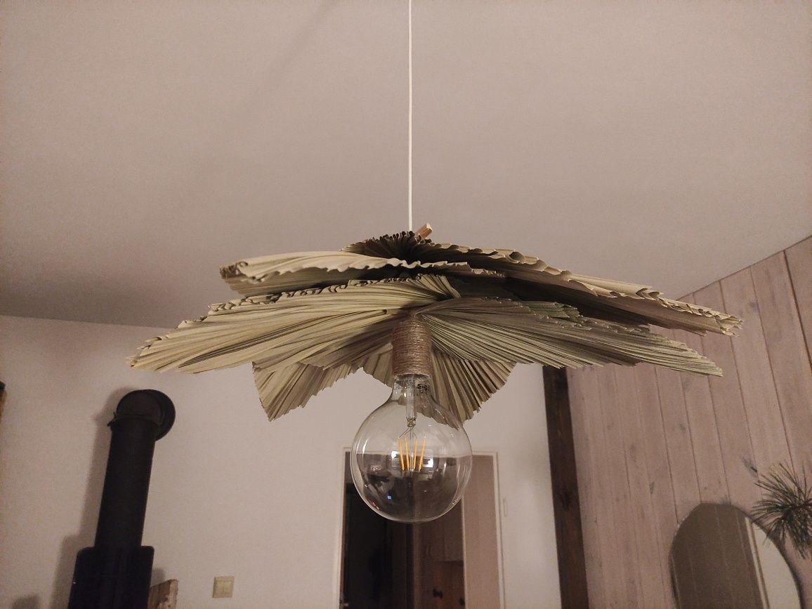 Ręcznie robiona lampa w stylu Boho - unikatowa