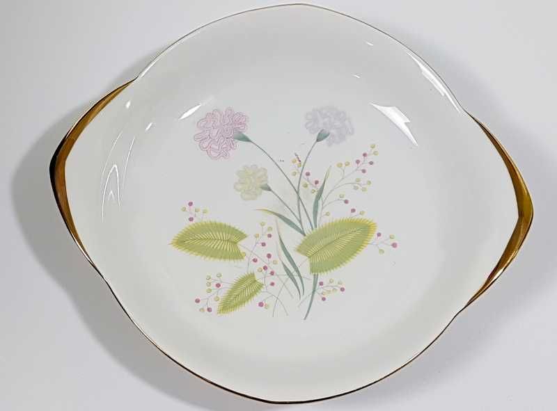 Patera, talerz Vintage Hutschenreuther Bavaria, porcelana polne kwiaty