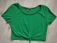 Zielony crop top
