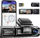 AZDOME M550Pro Wideorejestrator 4K GPS WiFi GSensor 64GB Przod Tył